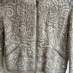 Small Zara beautiful beaded and embroidered jacket 🤎